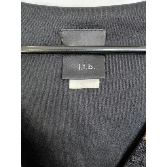 Vintage Top Womens L Babydoll Textured Faux Wrap Y2K Witchy Grunge Dark Fall - Picture 6 of 9